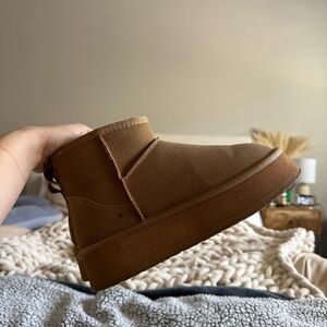 Brown Suede Ankle Boots